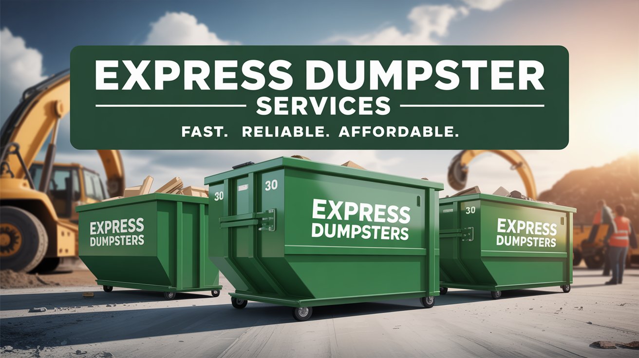 Express Waste Dumpsters team and equipment